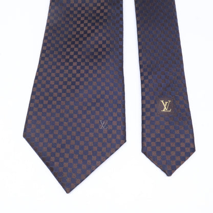 LOUIS VUITTON ルイヴィトン 【美品】ダミエ シルク ネクタイ