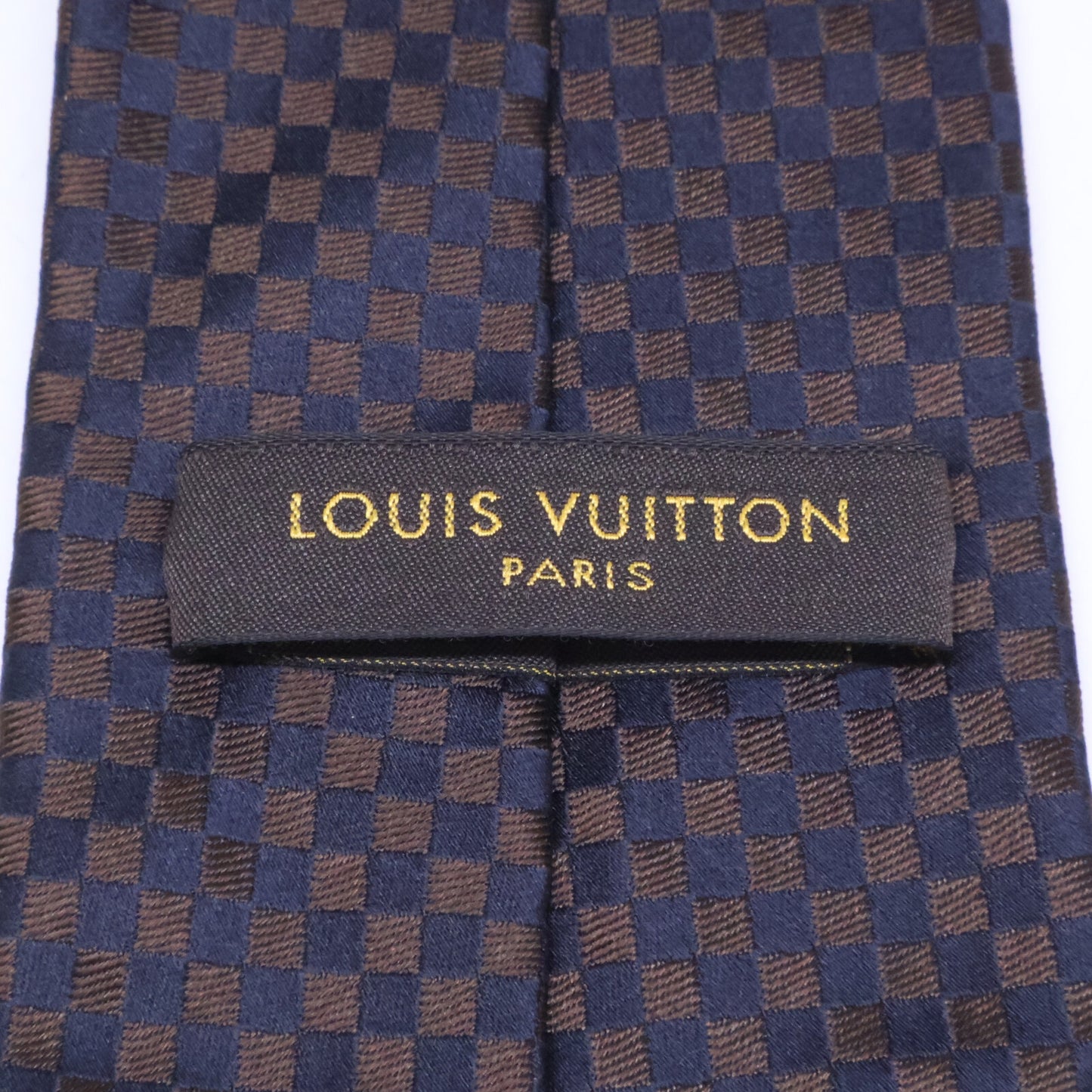 LOUIS VUITTON ルイヴィトン 【美品】ダミエ シルク ネクタイ