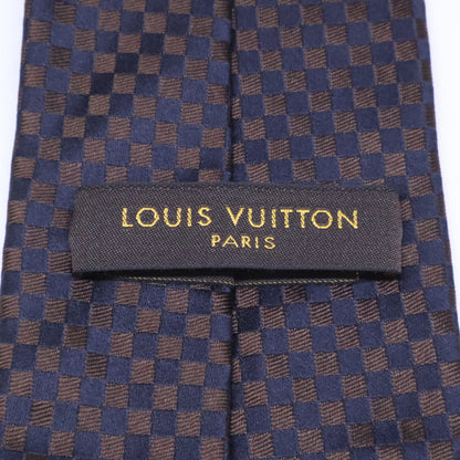 LOUIS VUITTON ルイヴィトン 【美品】ダミエ シルク ネクタイ
