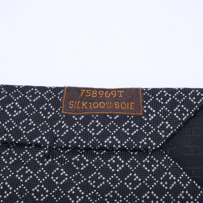 HERMES エルメス 【美品】758969T 総柄 シルク ネクタイ