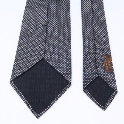 HERMES エルメス 【美品】758837T 総柄 シルク ネクタイ