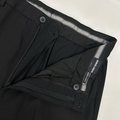GIORGIOARMANI ジョルジオアルマーニ ブラック ウール パンツ ボトムス