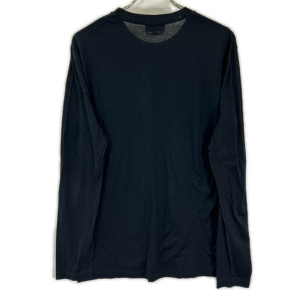 HERMES エルメス ブラック コットン ゴルチェ期 長袖Tシャツ トップス