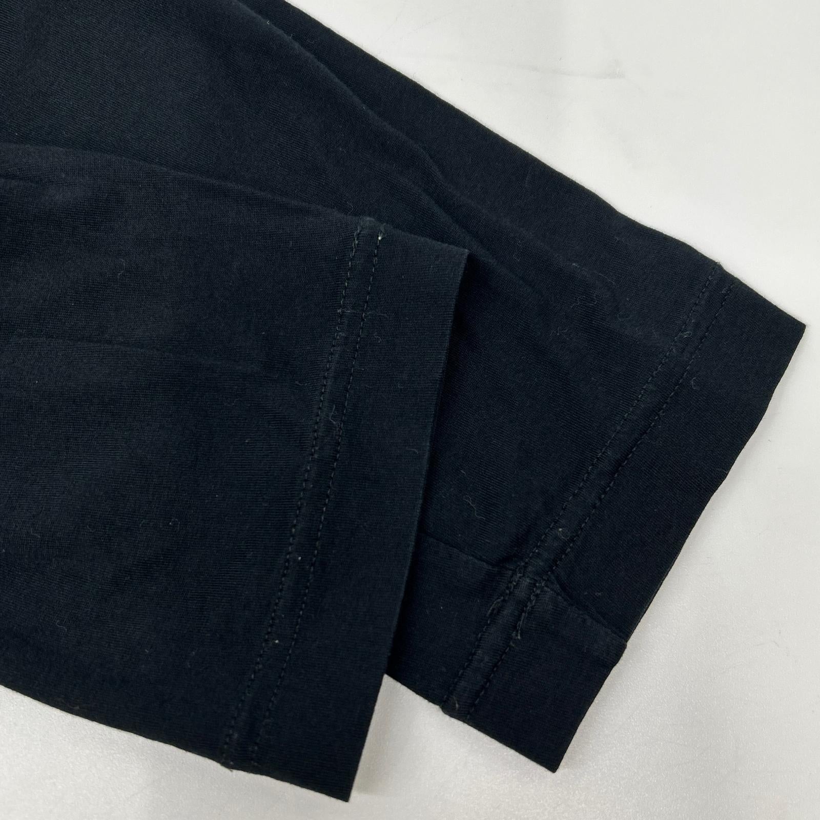 HERMES エルメス ブラック コットン ゴルチェ期 長袖Tシャツ トップス