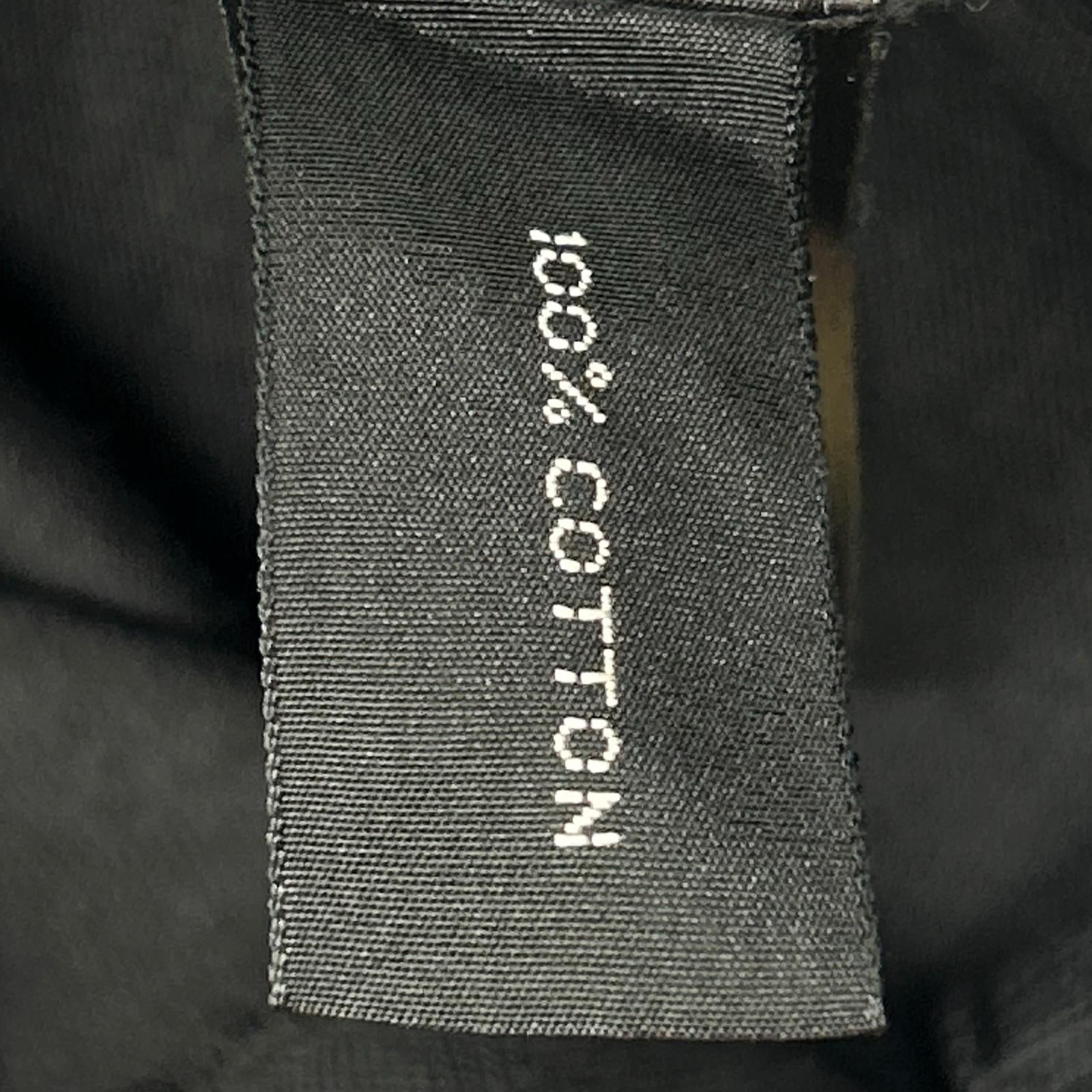TOM FORD トムフォード ブラック コットン 長袖ポロシャツ トップス