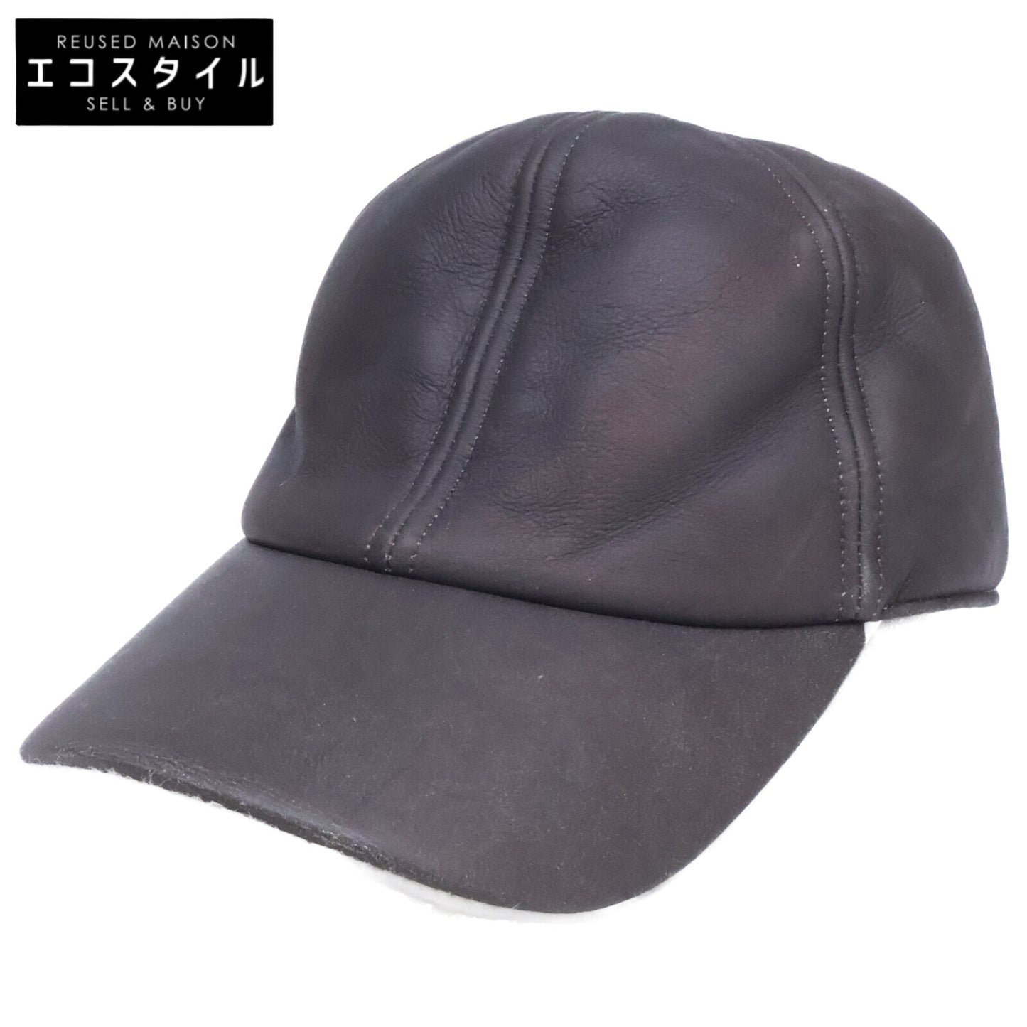 HERMES エルメス 【即決/国内正規】ラムスキン ボア キャップ 帽子
