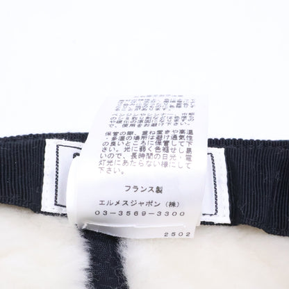 HERMES エルメス 【即決/国内正規】ラムスキン ボア キャップ 帽子