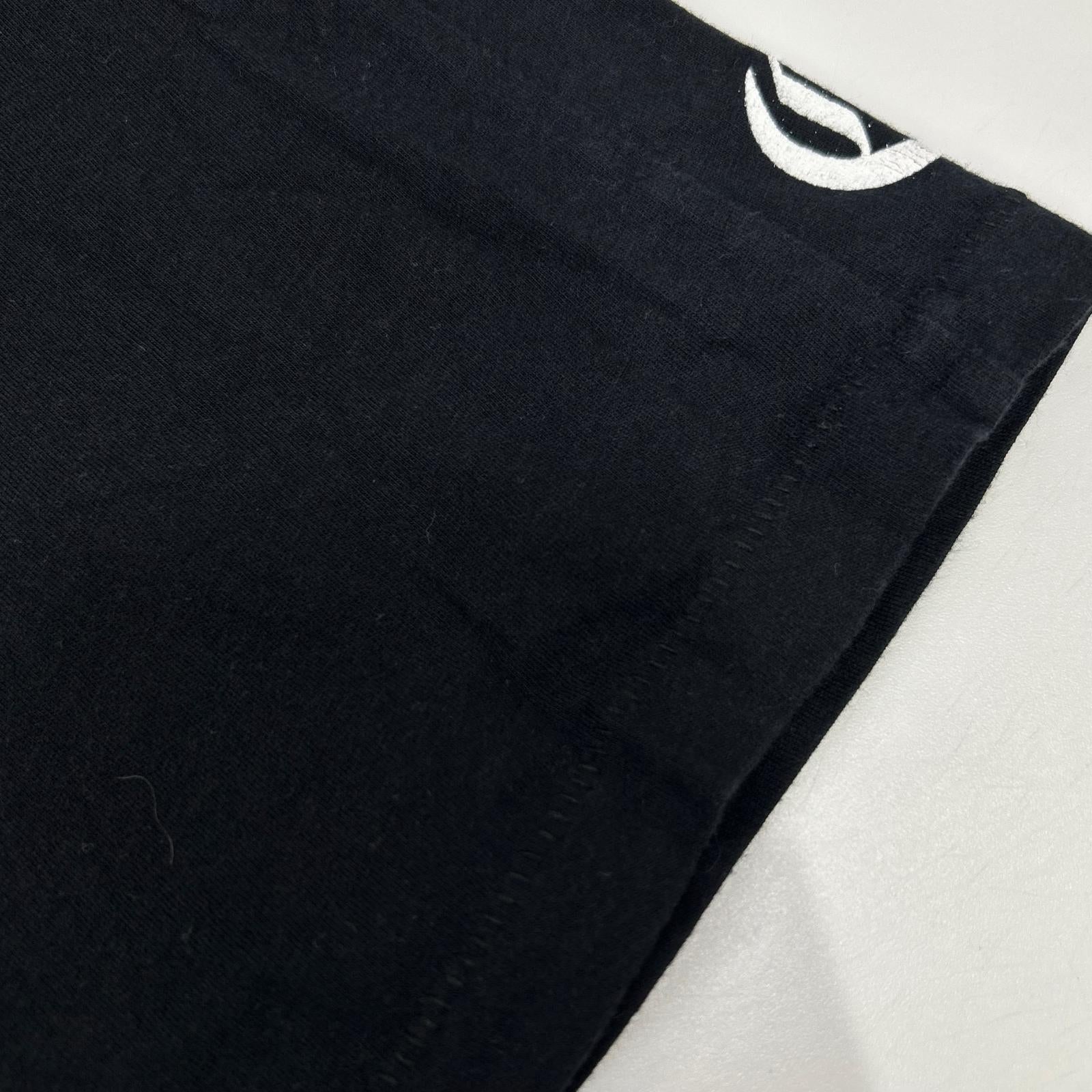 Chrome hearts クロムハーツ ブラック アメリカンフラッグ 星条旗 スクロールラベル 半袖Tシャツ トップス