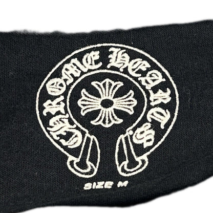 Chrome hearts クロムハーツ ブラック アメリカンフラッグ 星条旗 スクロールラベル 半袖Tシャツ トップス