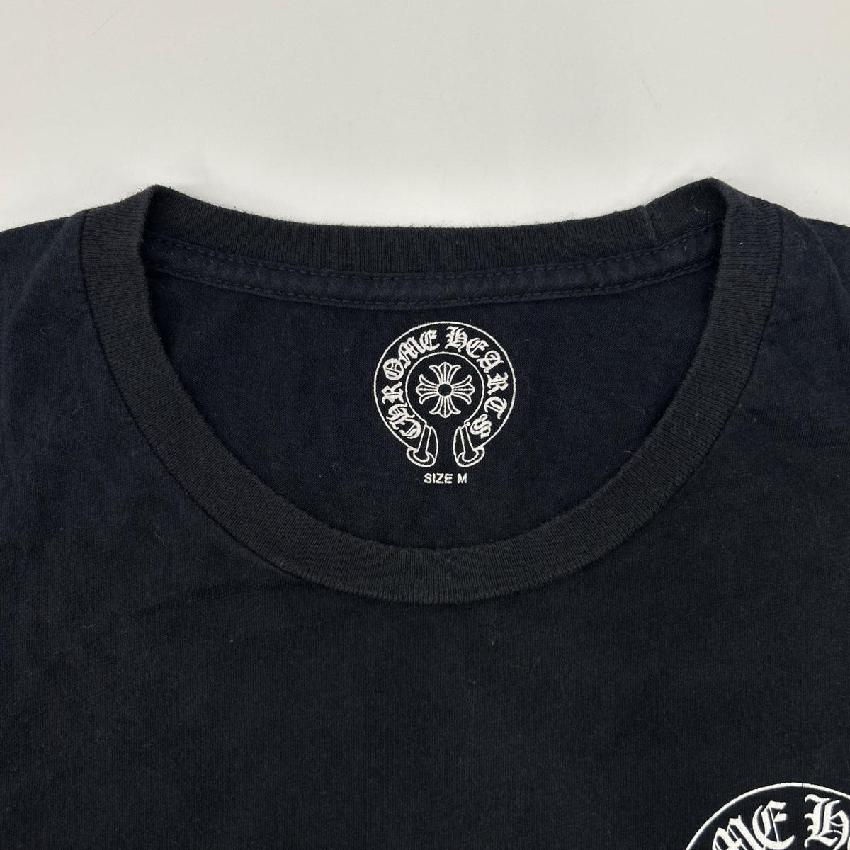 Chrome hearts クロムハーツ ブラック アメリカンフラッグ 星条旗 スクロールラベル 半袖Tシャツ トップス