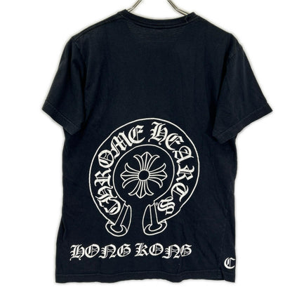Chrome hearts クロムハーツ ブラック ホースシュープリントポケット 半袖Tシャツ トップス