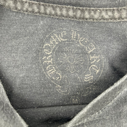 Chrome hearts クロムハーツ ブラック ホースシュープリントポケット 半袖Tシャツ トップス