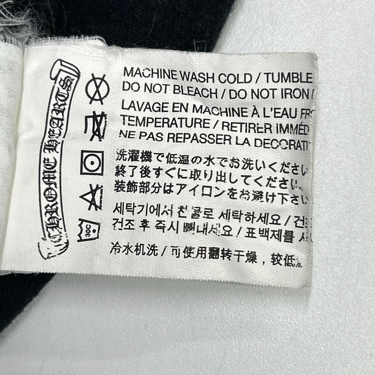 Chrome hearts クロムハーツ ブラック ホースシュープリントポケット 半袖Tシャツ トップス