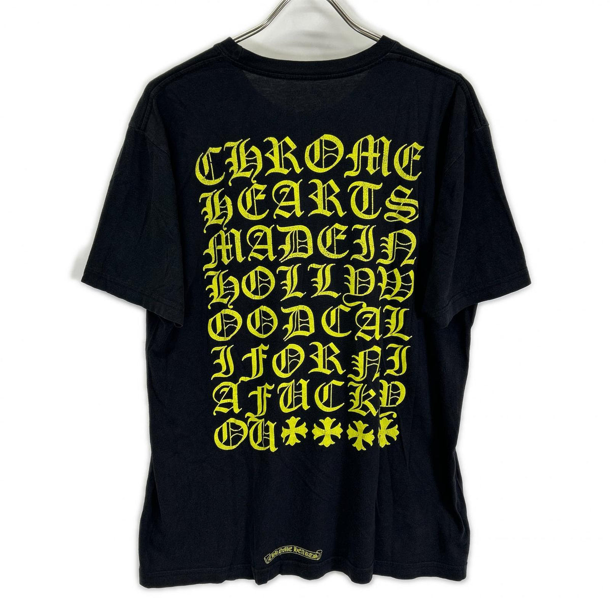 Chrome hearts クロムハーツ ブラック バックプリント 半袖Tシャツ トップス