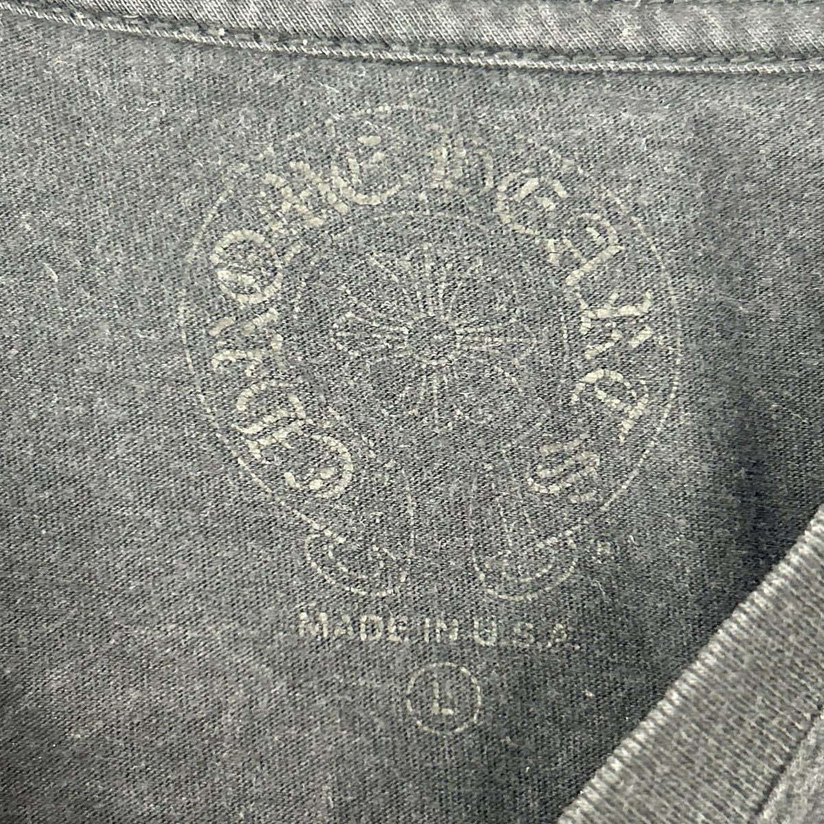 Chrome hearts クロムハーツ ブラック バックプリント 半袖Tシャツ トップス