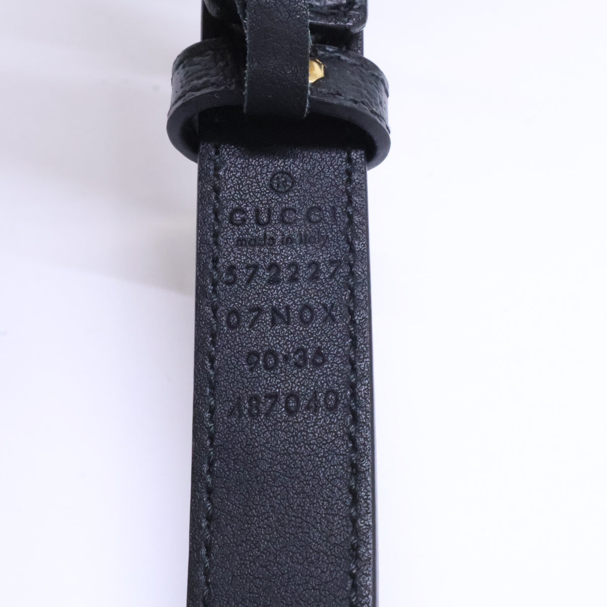 GUCCI グッチ 572227 GGバックル レザー ベルト