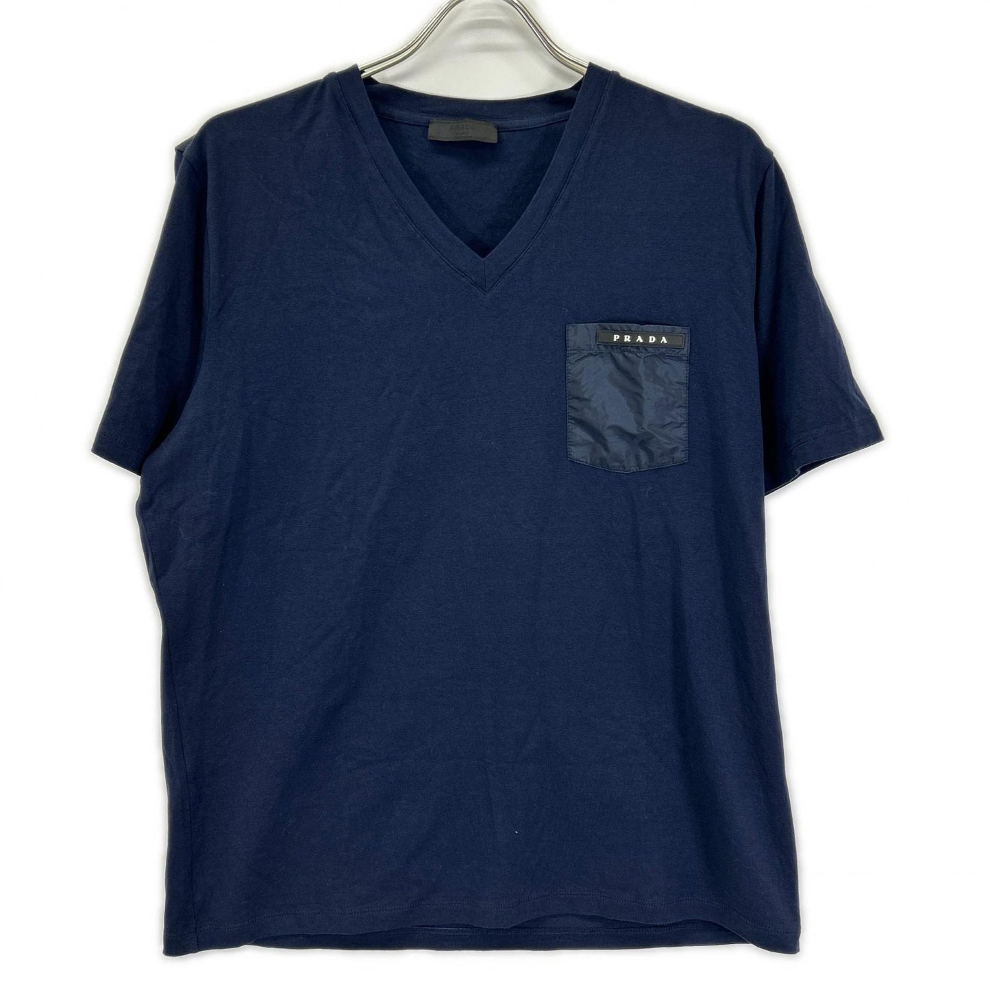 PRADA SPORT プラダスポーツ 19年製 SJN251 ネイビー ポケット Tシャツ トップス