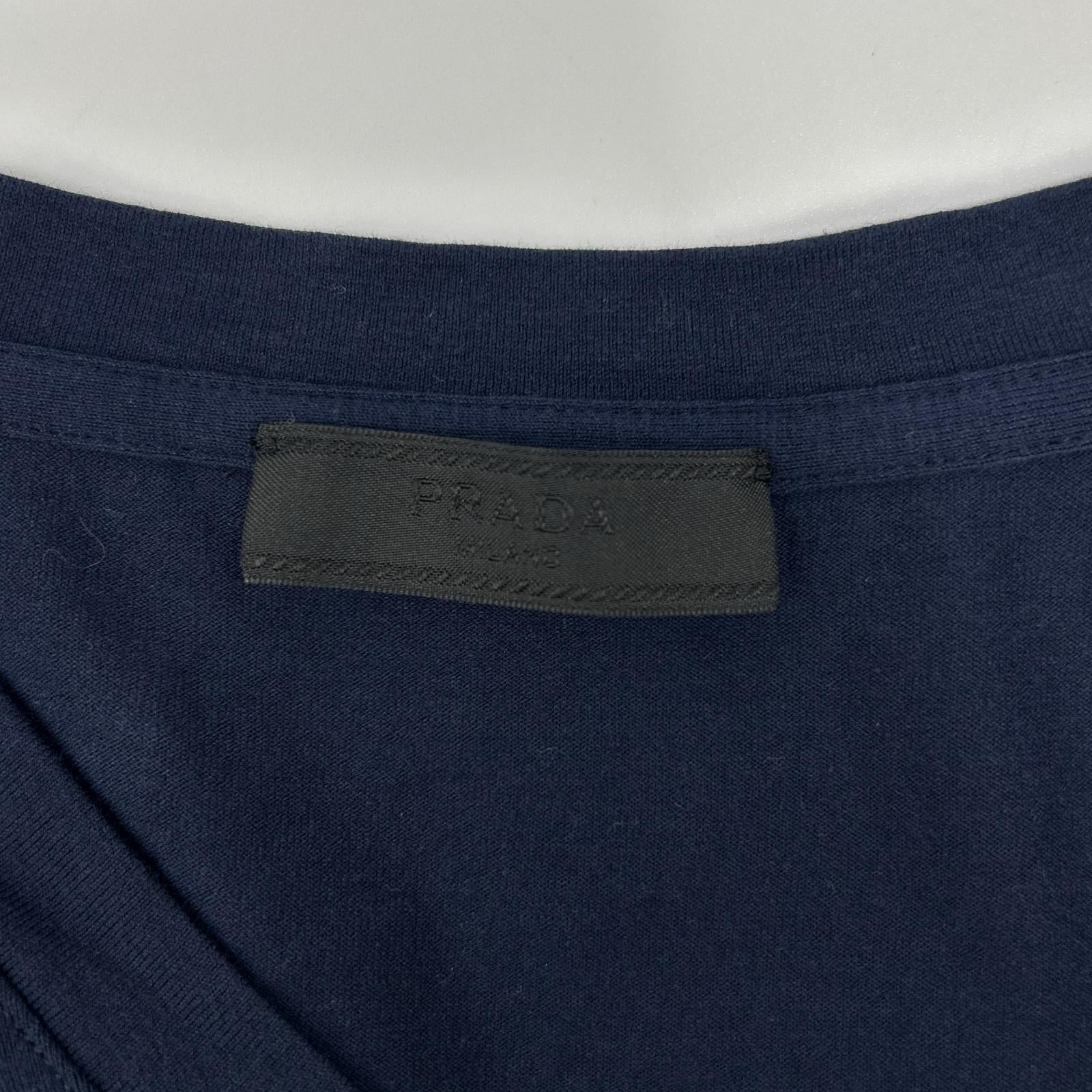 PRADA SPORT プラダスポーツ 19年製 SJN251 ネイビー ポケット Tシャツ トップス