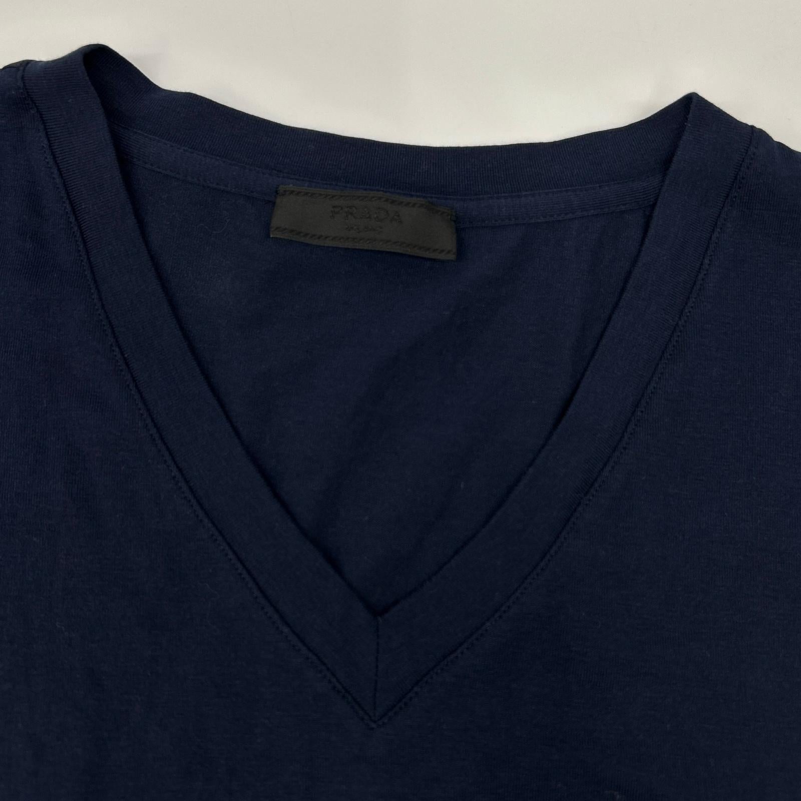 PRADA SPORT プラダスポーツ 19年製 SJN251 ネイビー ポケット Tシャツ トップス