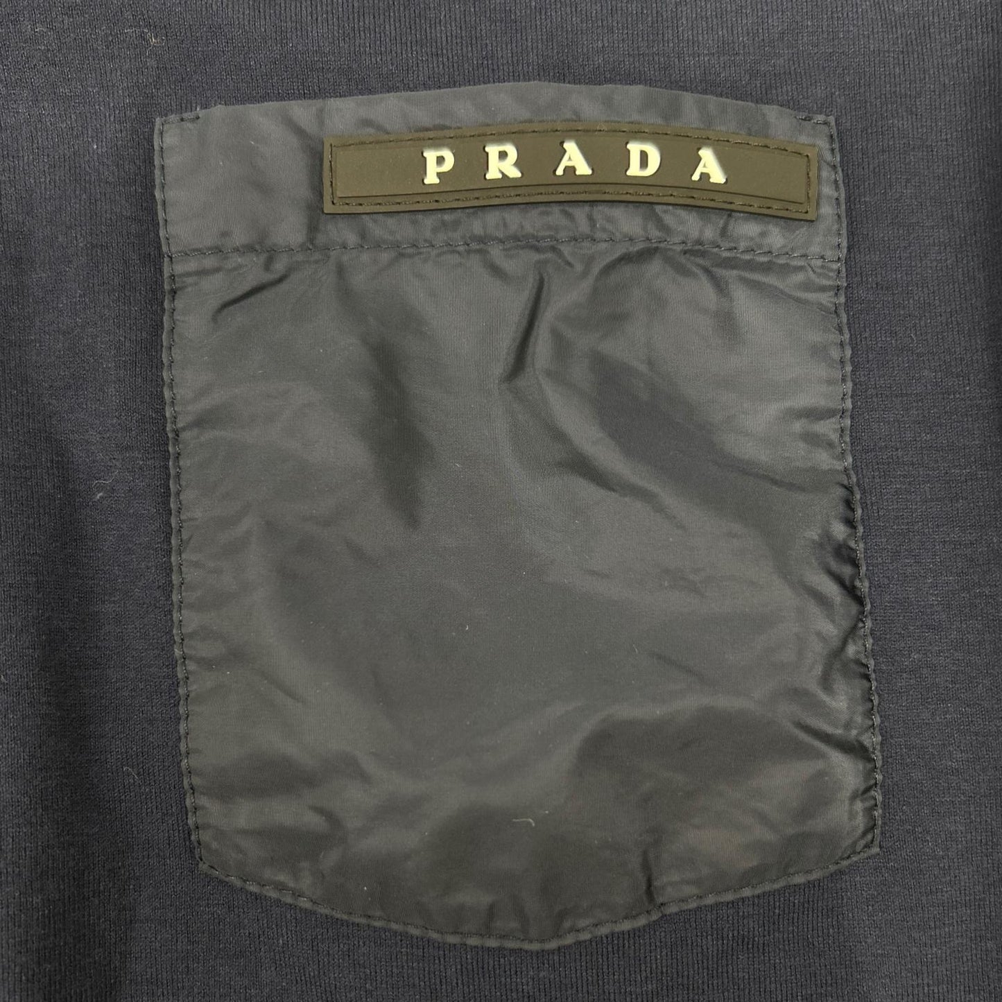 PRADA SPORT プラダスポーツ 19年製 SJN251 ネイビー ポケット Tシャツ トップス