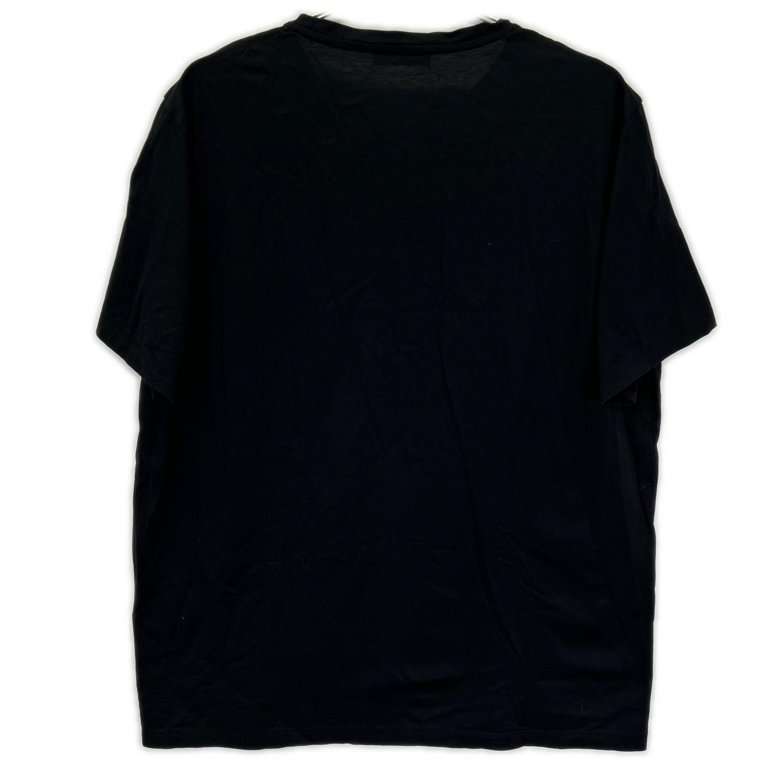 PRADA プラダ 19年製 UJN006 ブラック ロゴパッチ ポケットTシャツ トップス