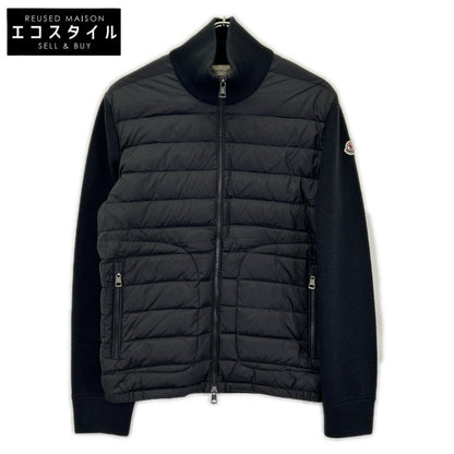 MONCLER モンクレール 22年製 ブラック CARDIGAN TRICOT ニット切り替え ダウンジャケット ジャケット