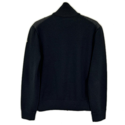 MONCLER Moncler 2022 black CARDIGAN TRICOT knit-paneled down jacket jacket