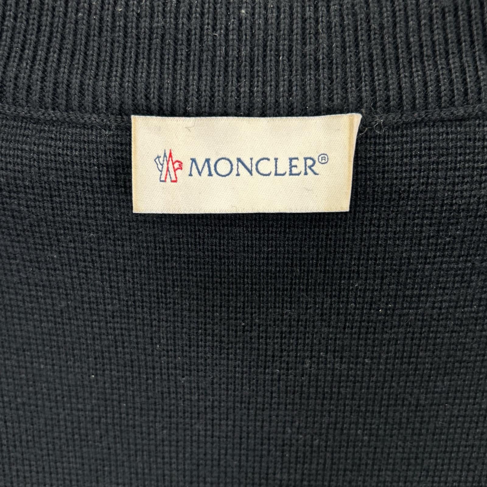 MONCLER モンクレール 22年製 ブラック CARDIGAN TRICOT ニット切り替え ダウンジャケット ジャケット