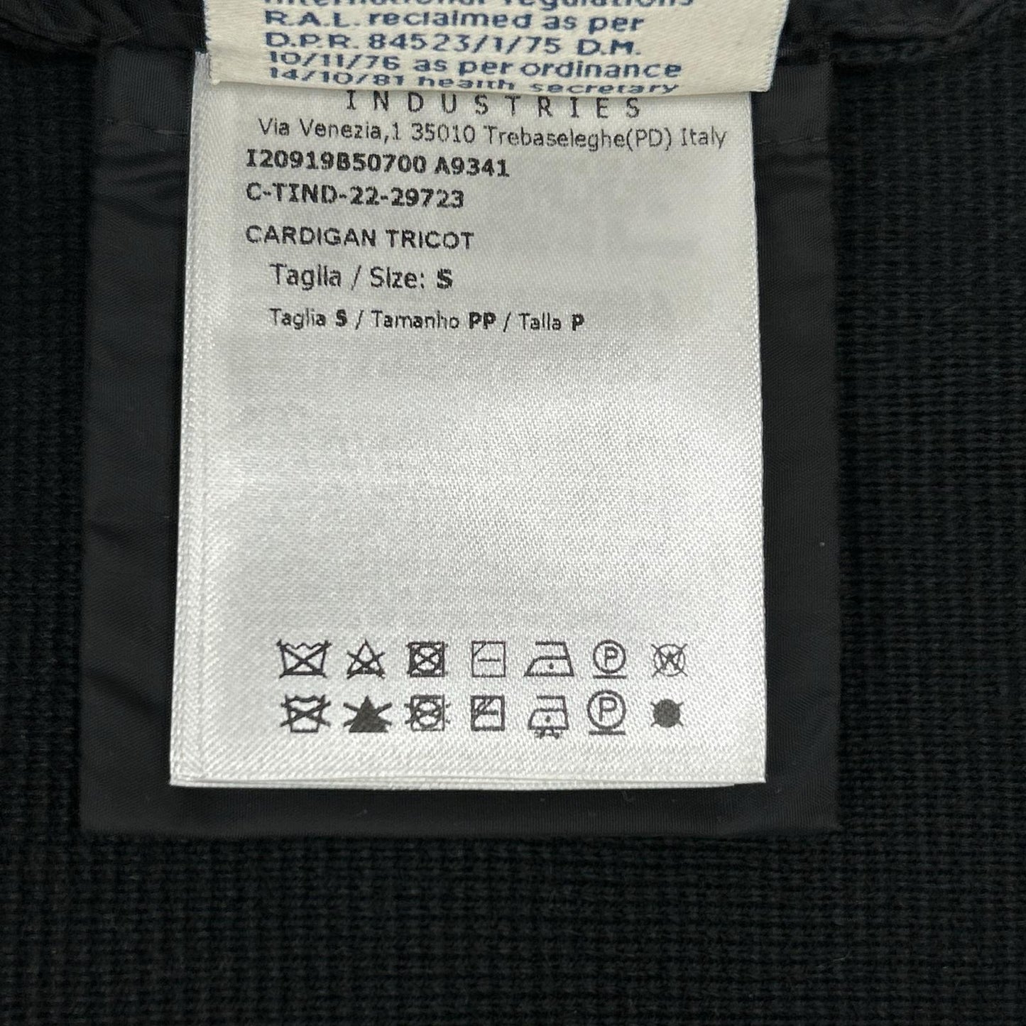 MONCLER モンクレール 22年製 ブラック CARDIGAN TRICOT ニット切り替え ダウンジャケット ジャケット
