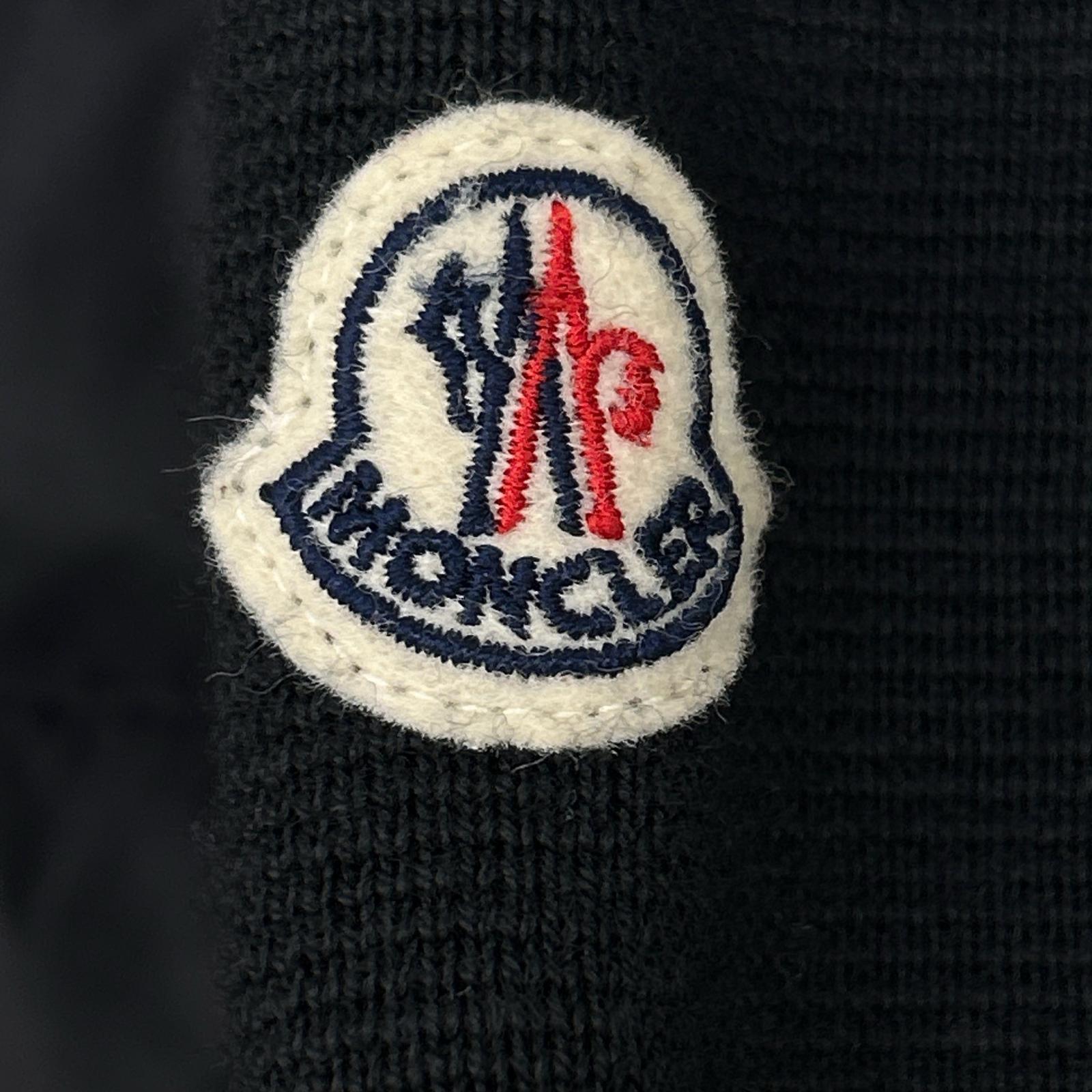 MONCLER モンクレール 22年製 ブラック CARDIGAN TRICOT ニット切り替え ダウンジャケット ジャケット