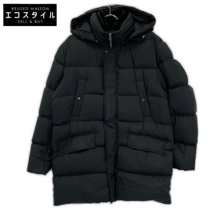 HERNO ヘルノ PI001078U ブラック N-3B型 POLAR-TECH 襟ファー ダウンコート コート