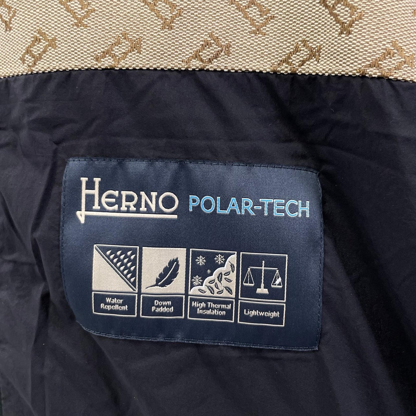 HERNO ヘルノ PI001078U ブラック N-3B型 POLAR-TECH 襟ファー ダウンコート コート