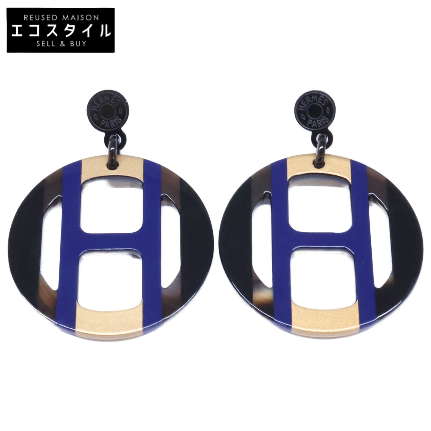 HERMES エルメス 【新品同様】Hエキップ ピアス