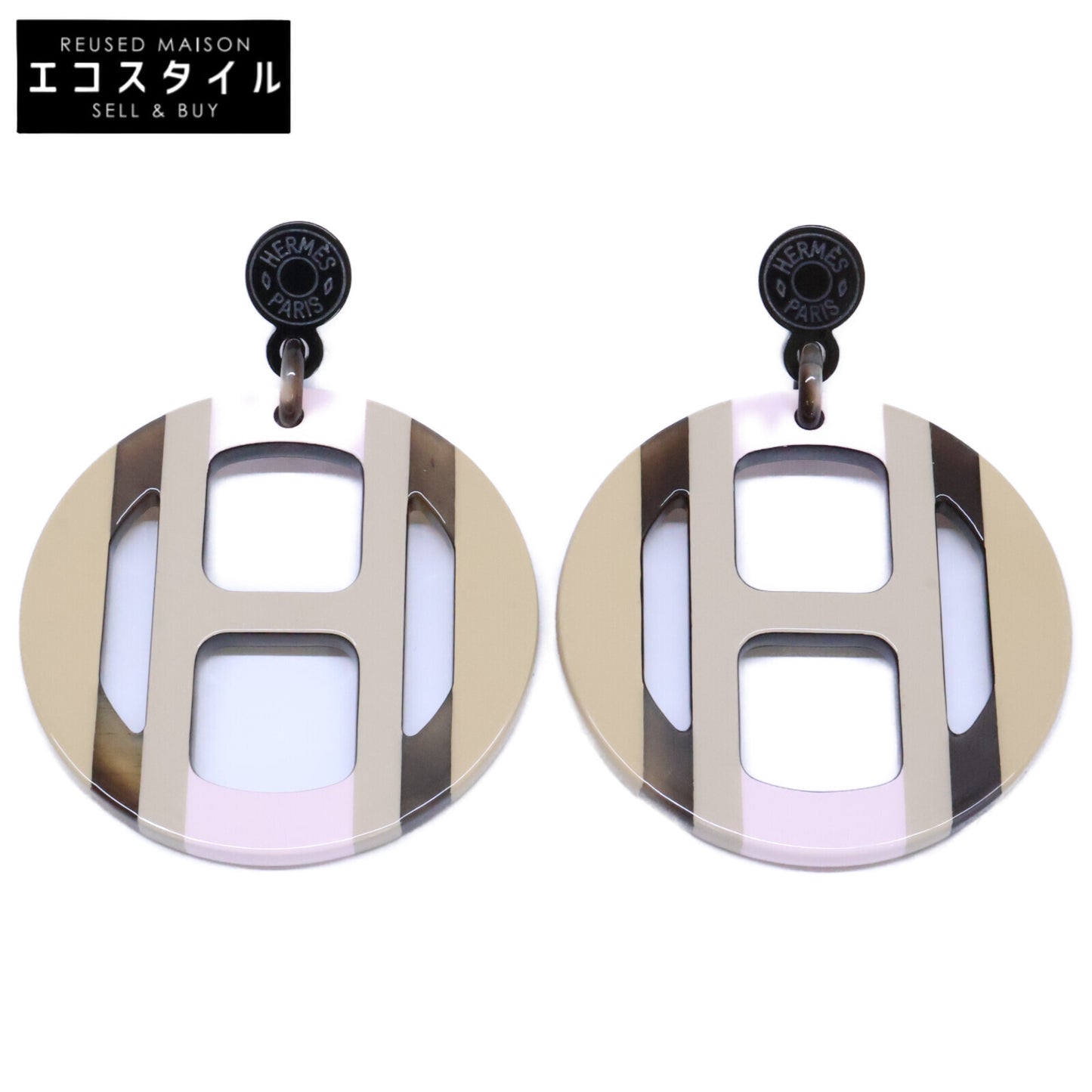 HERMES エルメス 【新品同様】Hエキップ ピアス