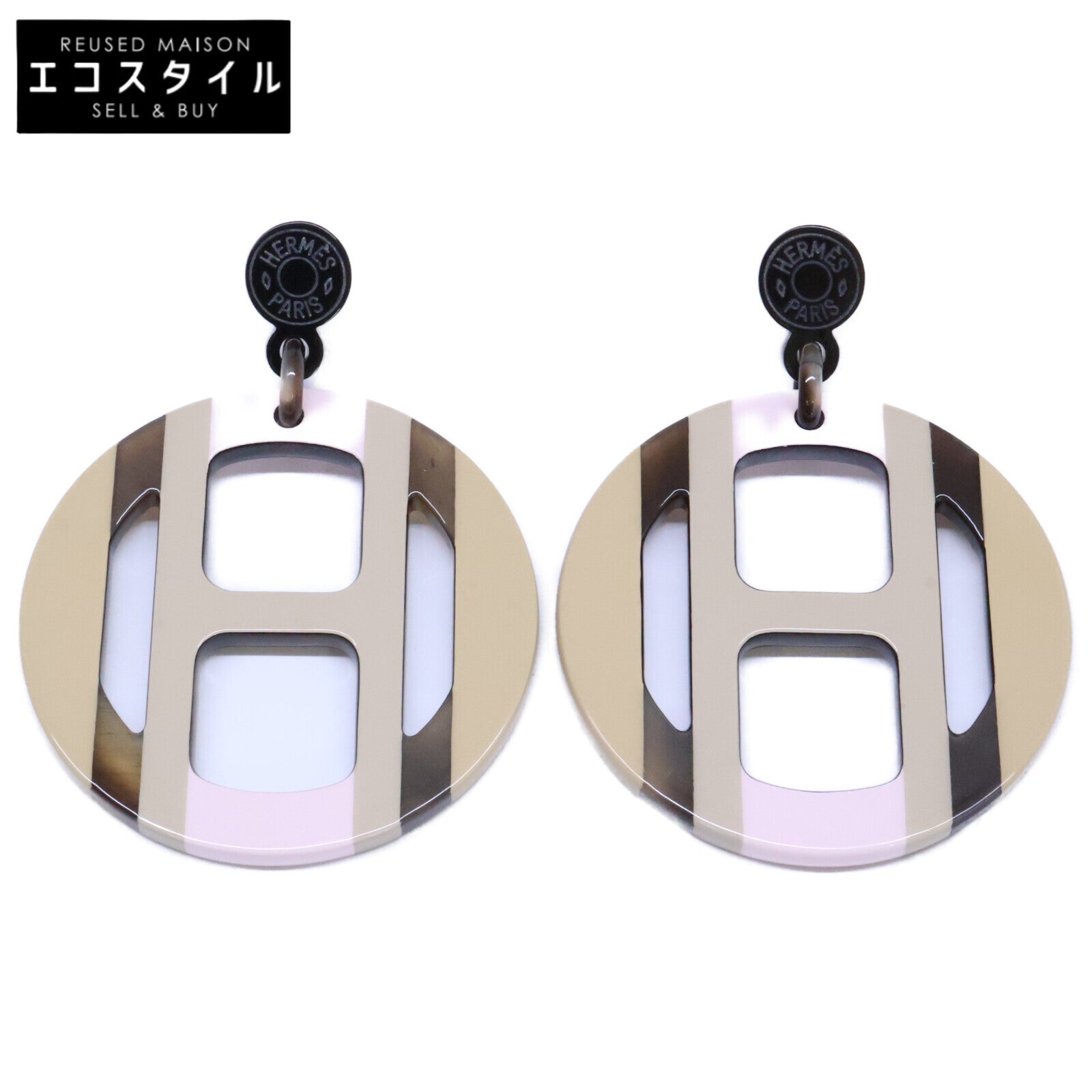 HERMES エルメス 【新品同様】Hエキップ ピアス