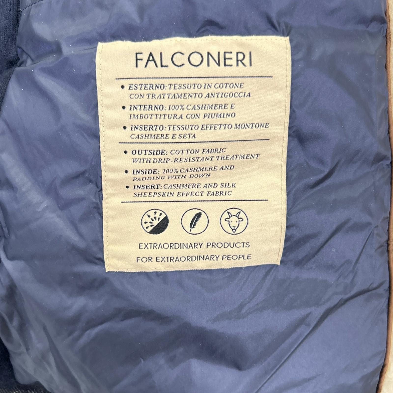 Falconeri ファルコネーリ UCL0199 インディゴ カシミヤインナー デニムダウンジャケット ジャケット