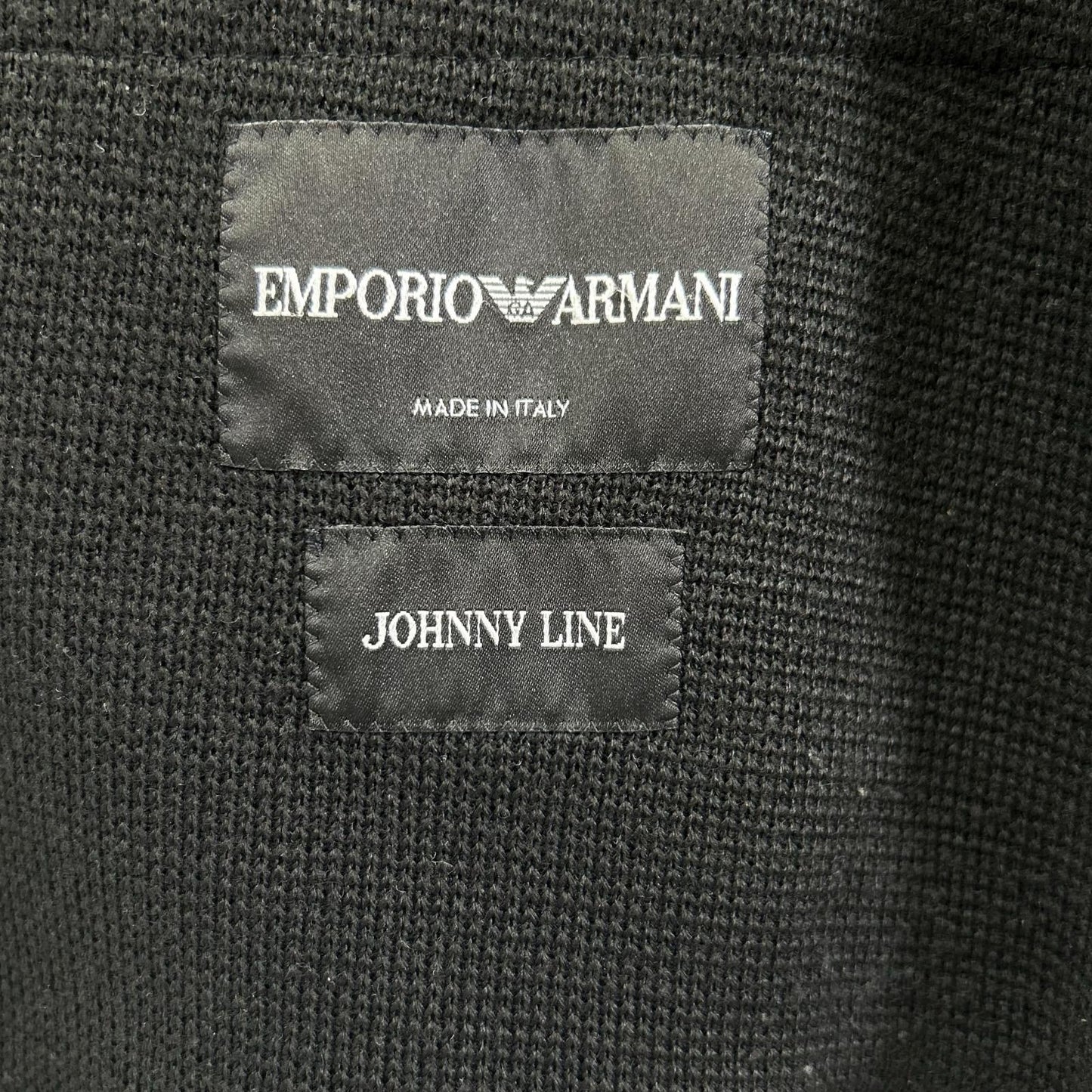 EMPORIOARMANI エンポリオアルマーニ 11AW ブラック ニット JOHNNY LINE テーラードジャケット ジャケット