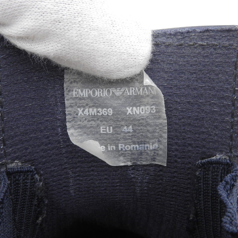 EMPORIOARMANI エンポリオアルマーニ ラバー サイドゴアブーツ シューズ メンズ ネイビー 44 X4M369 シューズ