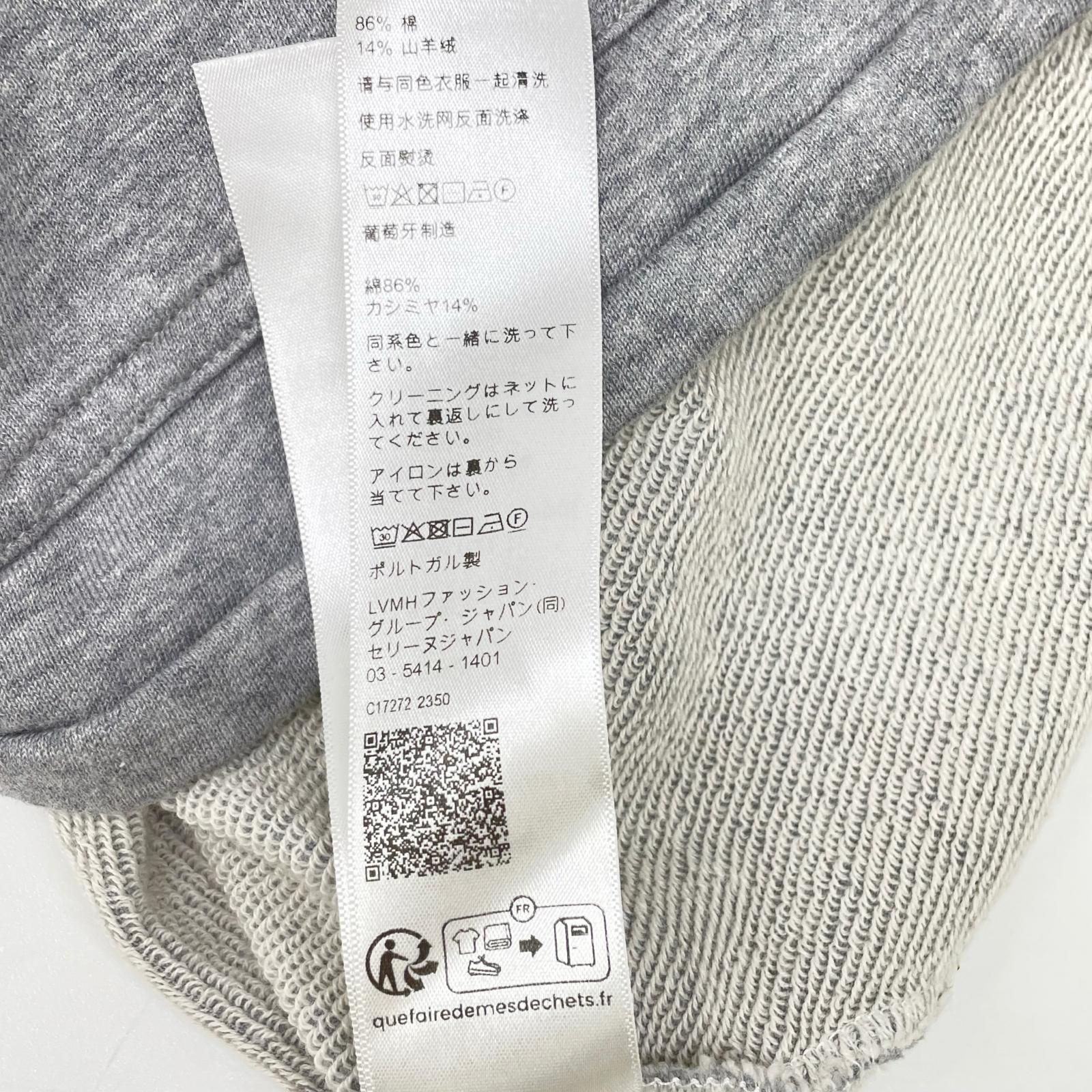 CELINE セリーヌ 2Y60E450I サテンパッチ付き レースカラー ルーズ スウェットシャツ トップス