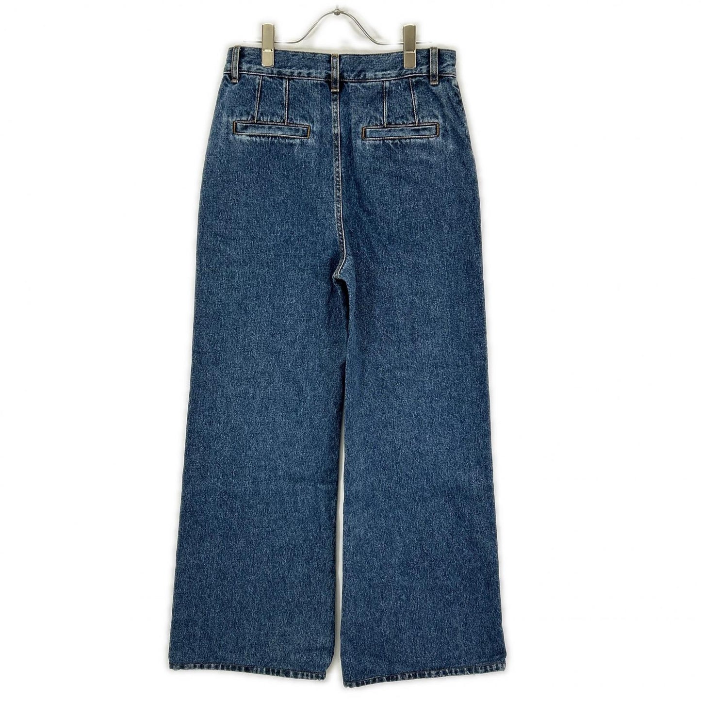 Chloe クロエ ブルー デニムフレアワイドパンツ ボトムス