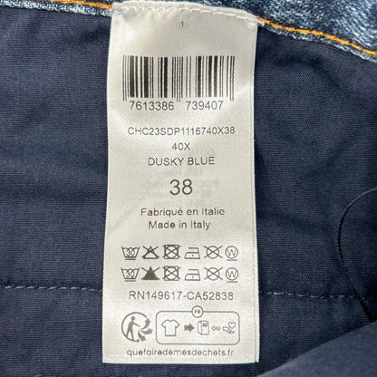 Chloe クロエ ブルー デニムフレアワイドパンツ ボトムス