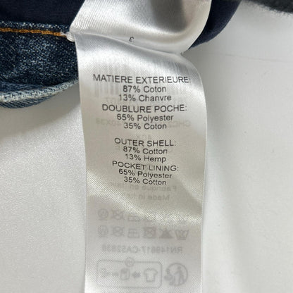 Chloe クロエ ブルー デニムフレアワイドパンツ ボトムス