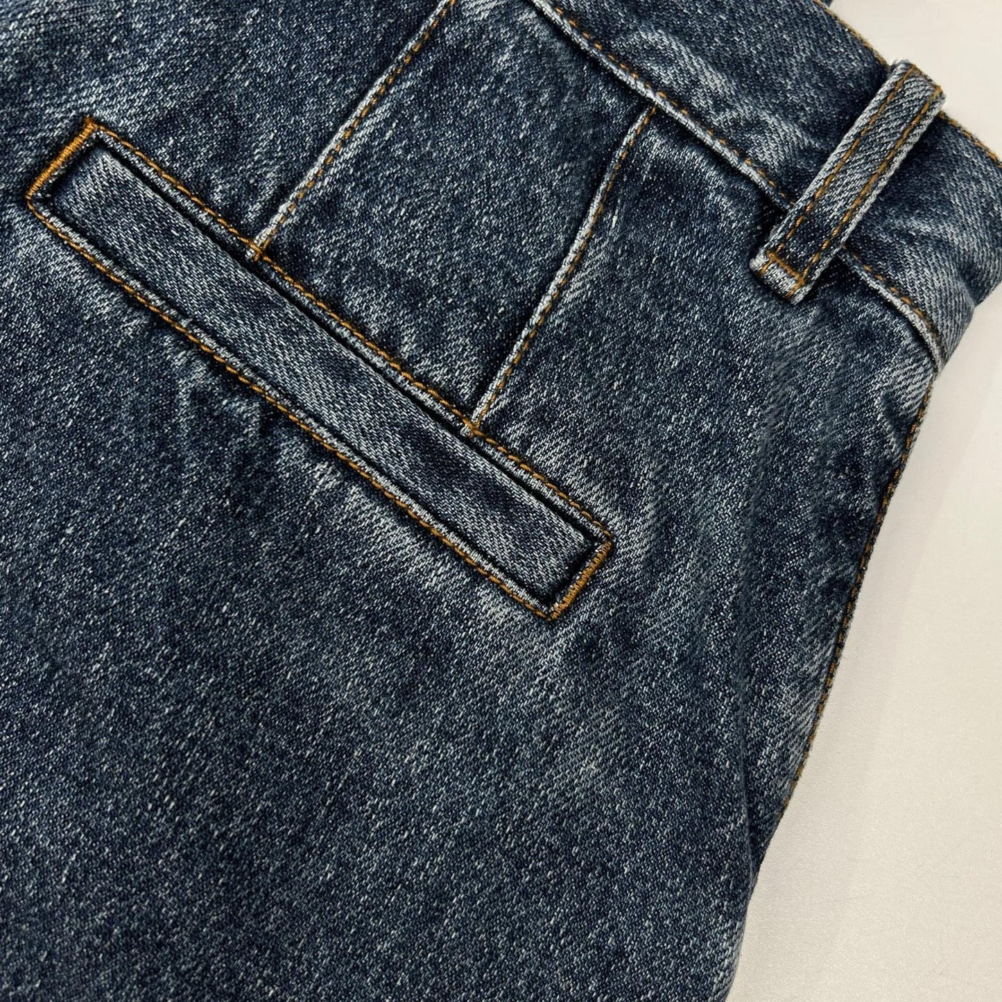 Chloe クロエ ブルー デニムフレアワイドパンツ ボトムス