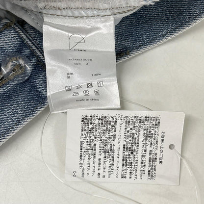 crewre クルーレ cr24ss10026 ライトブルー ソフトカーヴィデニムスラックス ボトムス