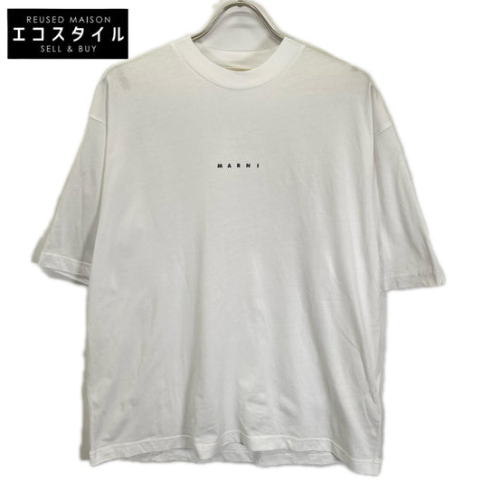 MARNI マルニ HUMU0223P1 USCS87 ホワイト ちびロゴT モックネックTシャツ トップス