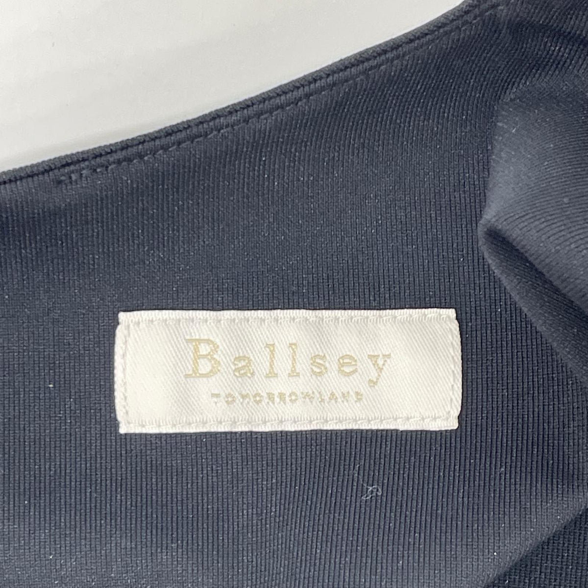 BALLSEY ボールジー 24年製 ブラック コットン混 Vネック ノースリーブワンピース ワンピース