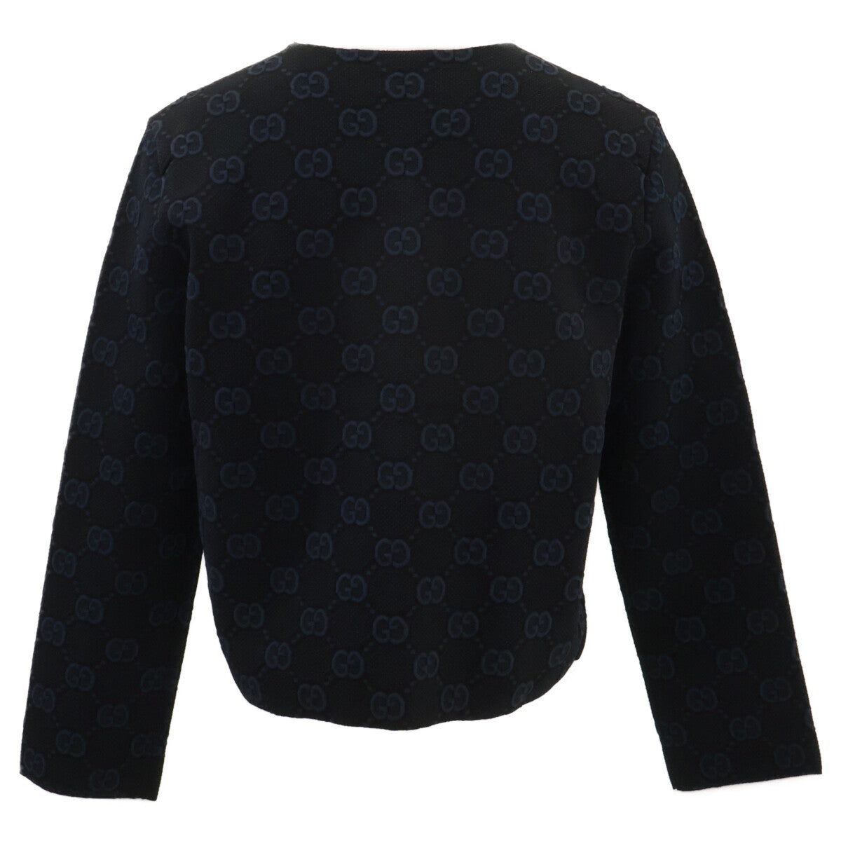 GUCCI グッチ 【美品/国内正規】749076 XKDCR GG-Jacquard Collarless Jacket Jacket