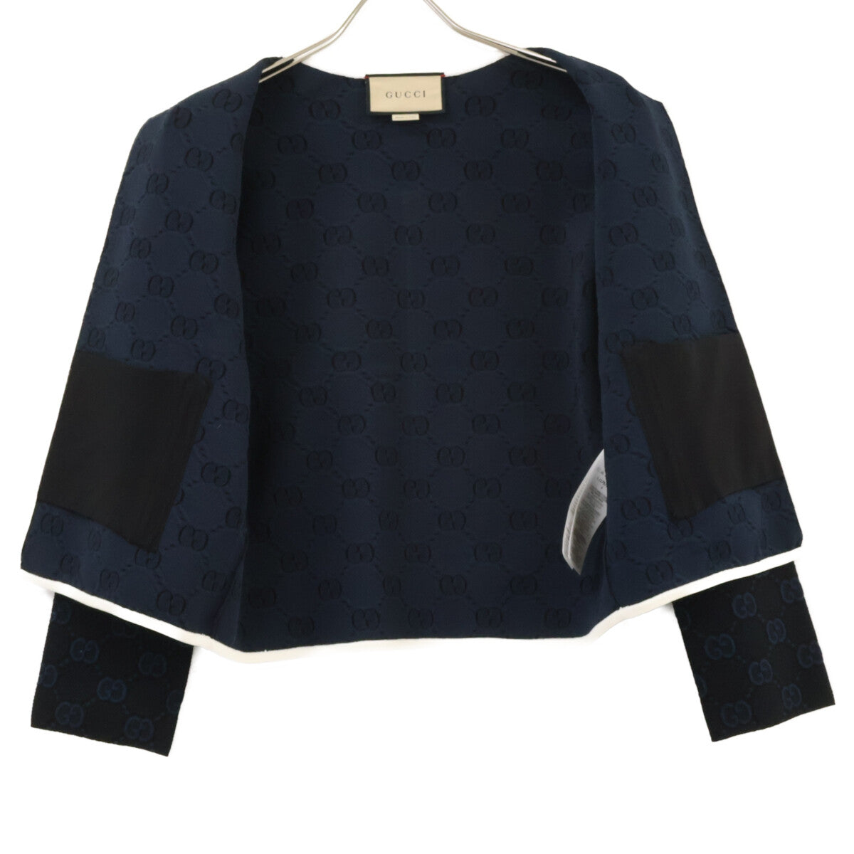 GUCCI グッチ 【美品/国内正規】749076 XKDCR GG-Jacquard Collarless Jacket Jacket