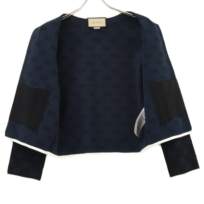 GUCCI グッチ 【美品/国内正規】749076 XKDCR GG-Jacquard Collarless Jacket Jacket