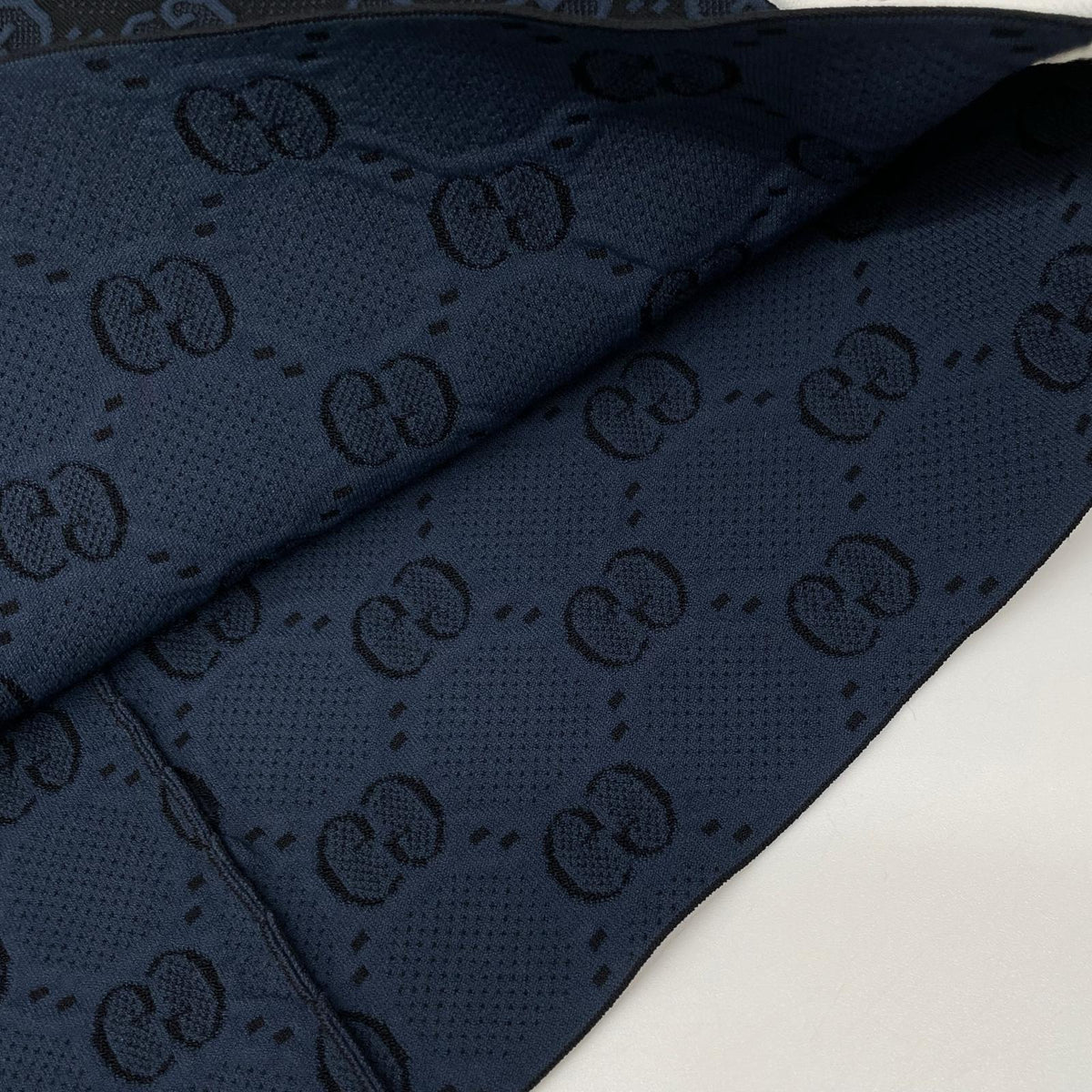 GUCCI グッチ 754040 ネイビー GGファインコットン ジャカード スカート スカート